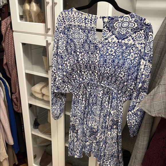 White Birch Blue and White Floral Jumpsuit - Picture 4 of 4